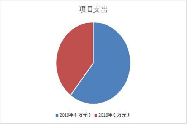项目支出分布图