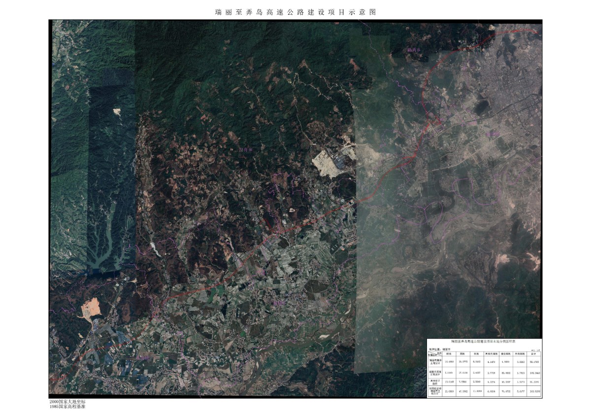 瑞丽至弄岛高速公路建设项目示意图.dwg