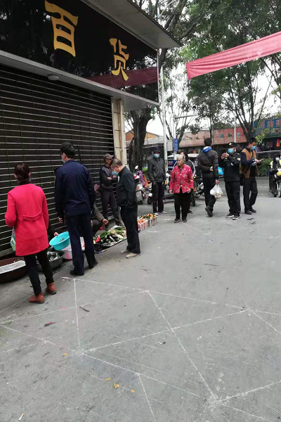 联合多部门对台丽农贸市场进行消防安全整治工作