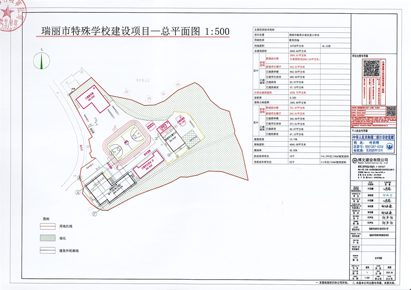 瑞丽市特殊学校建设项目工程规划许可证_页面_2_副本